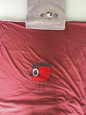 overtrek rood voor donsdeken voor park of wieg beschikbaar voor biedingen