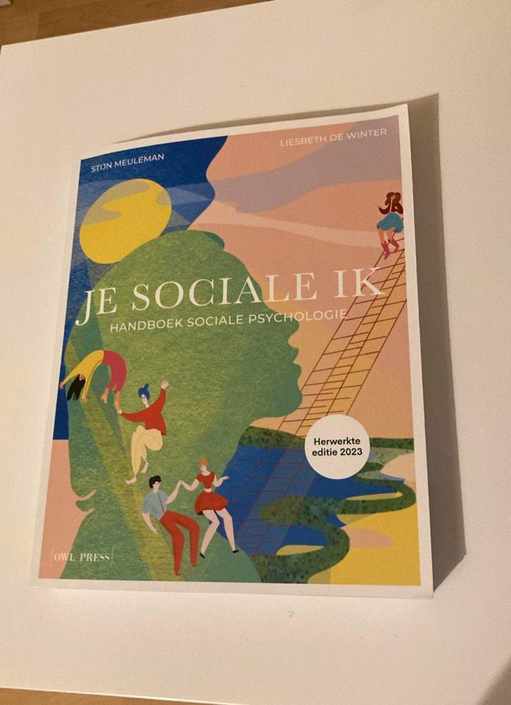 Je sociale ik - toegepaste psychologie PXL, Boeken, Studieboeken en Cursussen, Zo goed als nieuw, Hogeschool, Ophalen
