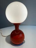 Vintage lampje oranje bolmodel seventies., Antiek en Kunst, Ophalen