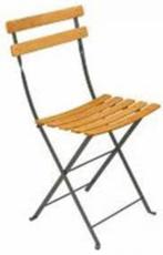 6 opvouwbare tuinstoelen van hout en metaal, Ophalen, Zo goed als nieuw, Hout, Inklapbaar