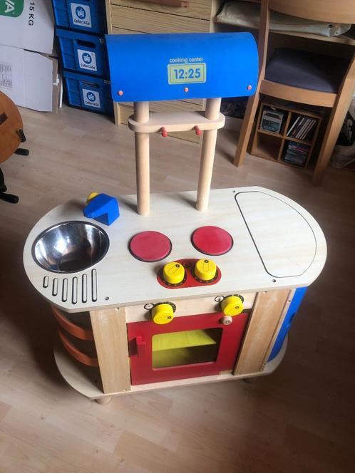 Houten speelgoedkeuken, Kinderen en Baby's, Speelgoed | Speelkeukens, Gebruikt, Speelkeuken, Hout, Ophalen