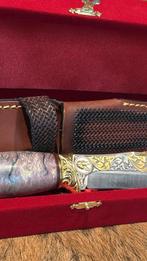 Verzamelobject prachtig handgemaakt mes krokodil 24k gold!!, Verzamelen, Ophalen of Verzenden