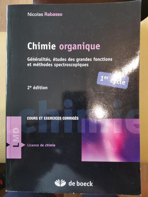 Chimie organique, Livres, Livres d'étude & Cours, Utilisé, Enseignement supérieur, Enlèvement ou Envoi