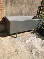 Rvs bloembakken, Tuin en Terras, Bloembakken en Plantenbakken, Ophalen, Zo goed als nieuw