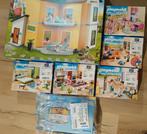 Playmobil maison moderne + étage supplémentaire et meublée, Enlèvement, Comme neuf, Ensemble complet