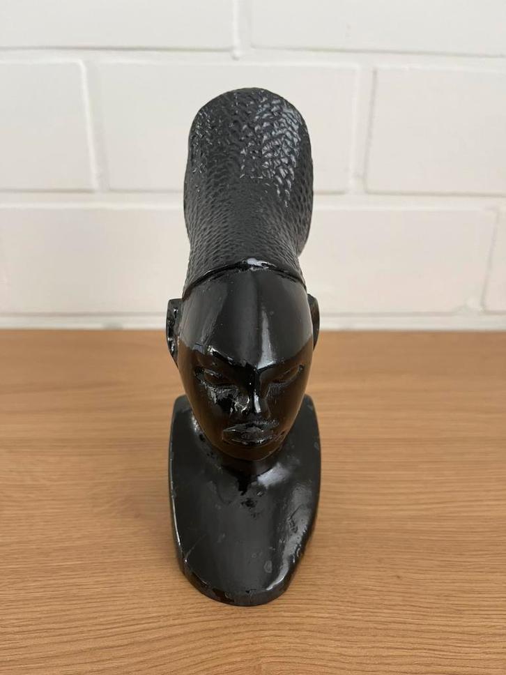 Antieken Afrikaans enbenhouten beeldje, Antiek en Kunst, Kunst | Beelden en Houtsnijwerken, Ophalen of Verzenden