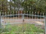 Gegalvaniseerde poort, Tuin en Terras, Tuinpoorten, Ophalen, Gebruikt, Draaipoort, 150 tot 200 cm