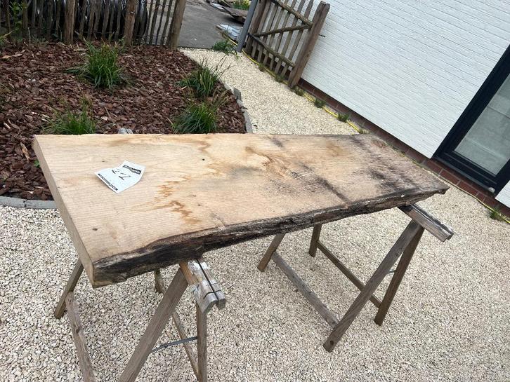 Boomstambladen schaaldelen hout te koop, Bricolage & Construction, Bois & Planches, Comme neuf, Autres types, Chêne, 300 cm ou plus