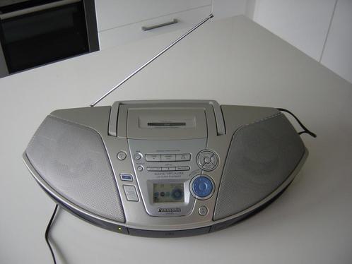 Panasonic CD, Radio, Cassette speler - draagbaar, Audio, Tv en Foto, Radio's, Gebruikt, Radio, Met cd-speler, Ophalen of Verzenden