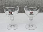 2  geslepen Westmalle Trappist bierglazen., Ophalen, Zo goed als nieuw