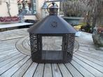 Te koop een metalen lantaarn, Ophalen, 25 tot 50 cm, Zwart, Zo goed als nieuw