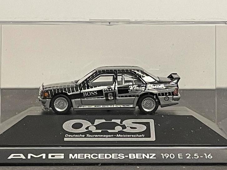 Herpa MB 190E 2.5 Evo I startnr.6 PC-box 1:87, Hobby & Loisirs créatifs, Voitures miniatures | 1:87, Comme neuf, Voiture, Herpa