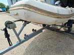 Rubberboot met trailer, Watersport en Boten, Motorboten en Motorjachten, Ophalen, Gebruikt, Tot 6 meter, Overige materialen