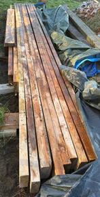 Diverse houten planken/balken, Doe-het-zelf en Bouw, Hout en Planken, Ophalen, Gebruikt, Balk, Vuren