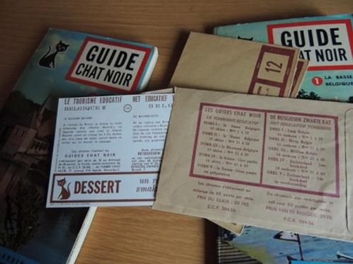2 guides Chat Noir 1960 complets + chromos, Boeken, Reisgidsen, Gelezen, Reisgids of -boek, Benelux, Ophalen of Verzenden