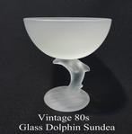 Vintage 80s dolfin glass, nieuw in de doos, Ophalen of Verzenden, Nieuw, Glas, Overige typen