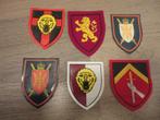 lot 6 anciens insignes ecussons militaires belgique, Collections, Enlèvement ou Envoi