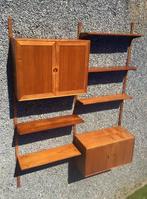 Deense vintage Wall Unit Teak 1960s, Huis en Inrichting, Ophalen of Verzenden, Gebruikt