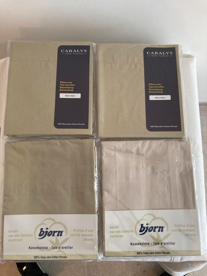 4 Nieuwe kussenslopen 65x65 cm, Huis en Inrichting, Slaapkamer | Beddengoed, Nieuw, Ophalen of Verzenden