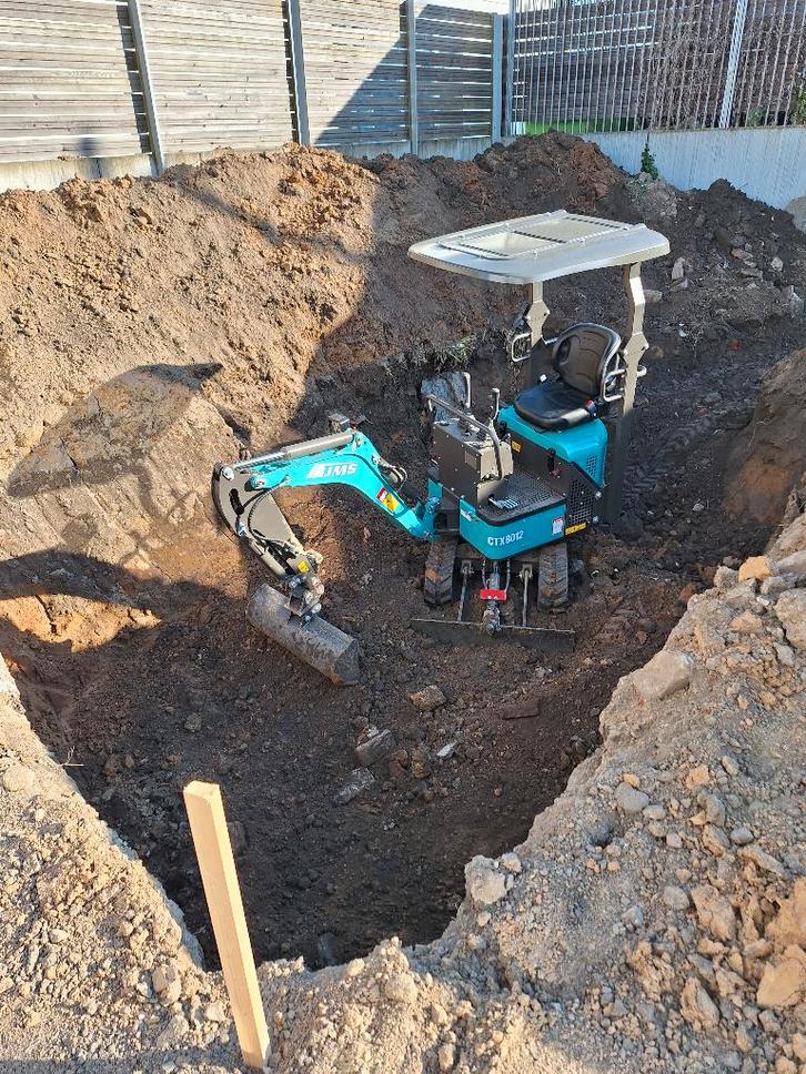 Graafwerken-grondwerken-snelle service 0499267162, Zakelijke goederen, Machines en Bouw | Kranen en Graafmachines, Ophalen of Verzenden