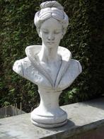 statue buste d une élégante en pierre patinée, Jardin & Terrasse, Autres types, Béton, Enlèvement ou Envoi, Neuf