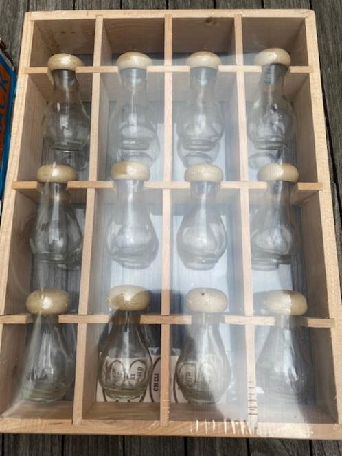Kruidenrek hout met glazen potjes - NIEUW!, Huis en Inrichting, Keuken | Keukenbenodigdheden, Nieuw, Ophalen