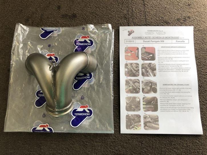 Termignoni adapter linkpijp D155Y2 Ducati Panigale 959 16-19, Motoren, Onderdelen | Ducati, Nieuw, Ophalen of Verzenden