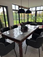 Koloniale eettafel, Huis en Inrichting, Ophalen, Overige materialen, Konogiaal, 200 cm of meer