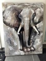Mooie schilderij canvas gesigneerd 90 op hoogte 1m20 koopje, Huis en Inrichting, Woonaccessoires | Schilderijen, Tekeningen en Foto's