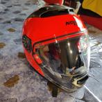 Casque NOLAN N44 ORANGE FLUO TRANSFORMABLE avec audio SENA, Motoren, Overige typen, Dames, Nolan, Tweedehands