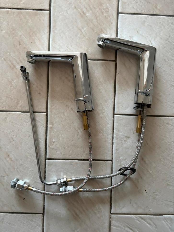 GROHE automatische infraroodmixers, Doe-het-zelf en Bouw, Sanitair, Zo goed als nieuw, Wastafel, Chroom, Ophalen