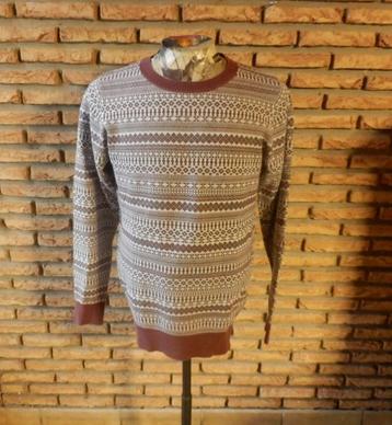 (12)- pull homme T.M brun beige - quarterback -