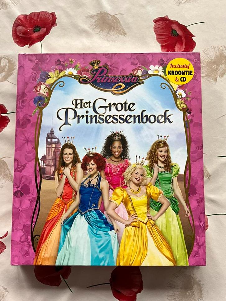 Het grote prinsessenboek, prinssesia met 4 knuffels, Boeken, Kinderboeken | Jeugd | onder 10 jaar, Zo goed als nieuw, Sprookjes