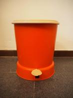 Vintage oranje vuilbakje, 1970s, Ophalen, Gebruikt, Kunststof