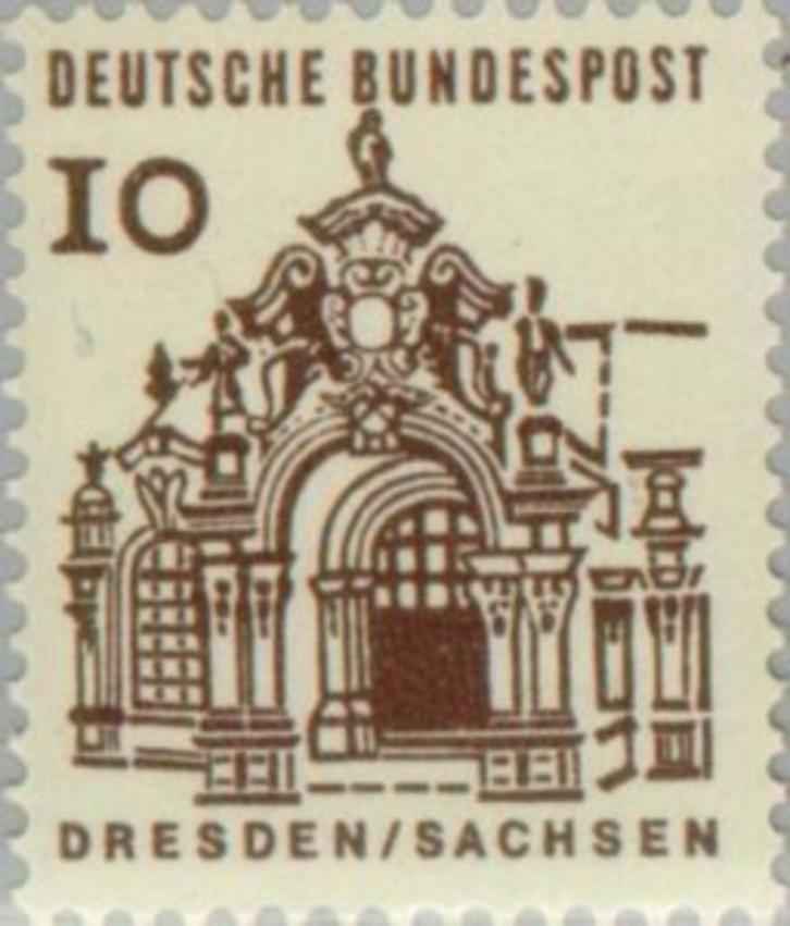 Y&T 322-328 - Michel 454-461 - gebouwen 1965 postfris XXX, Timbres & Monnaies, Timbres | Europe | Allemagne, Non oblitéré, RFA