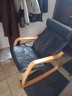 Cuir noir Ikea Poang, Maison & Meubles, Enlèvement