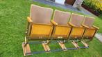 vintage cinemastoelen, Huis en Inrichting, Stoelen, Ophalen, Gebruikt, Bruin, Vintage