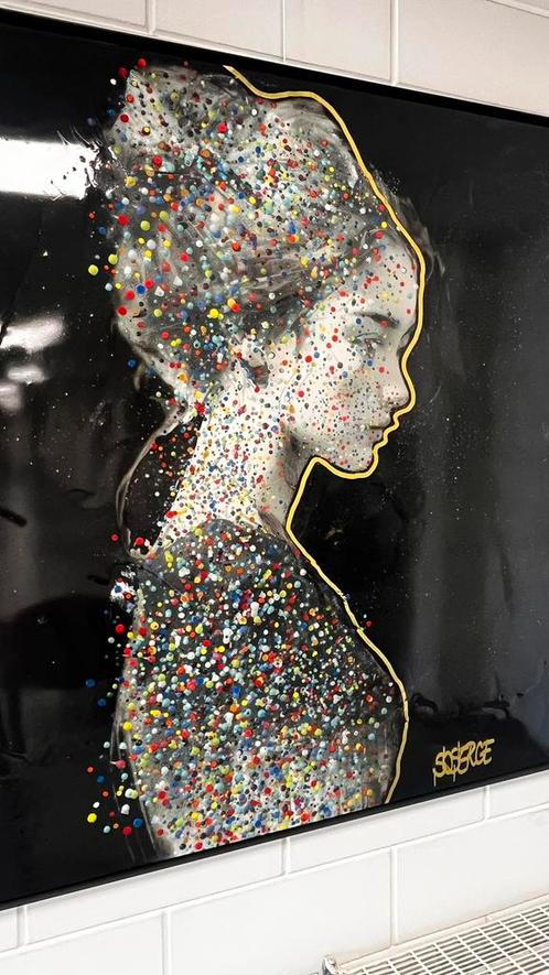 Lots of Dots, Antiek en Kunst, Kunst | Schilderijen | Modern, Ophalen