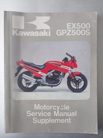 Werkplaatshandboek Kawazaki EX500 - GPZ500S Editie 1987 beschikbaar voor biedingen