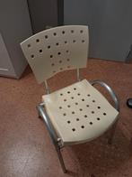 6 keukenstoelen geel, stapelbaar, Huis en Inrichting, Stoelen, Ophalen, Zo goed als nieuw, Kunststof