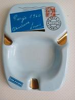 VINTAGE ASBAK EMAILLE  CAFE DE LA PAIX PARIS, Ophalen, Zo goed als nieuw, Asbak