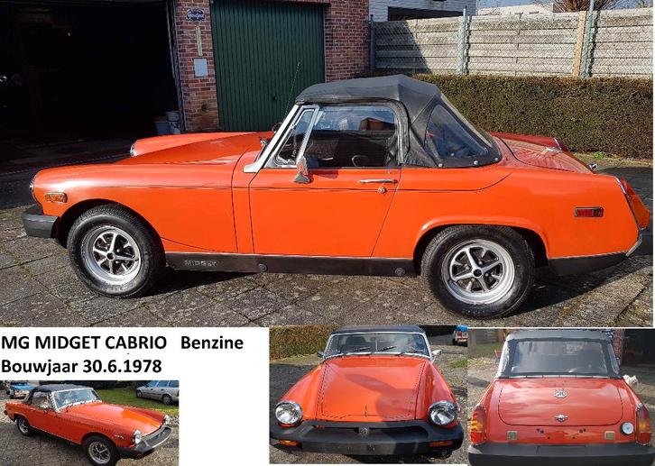 MG Midget Cabrio 1978 Benzine, Auto's, MG, Particulier, Midget, Benzine, Cabriolet, 2 deurs, Ophalen