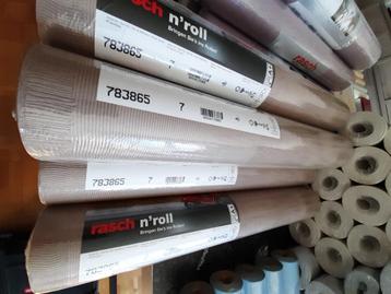 Un lot de 6 rouleaux de papier peint intissé Taupe, Enlèvement ou Envoi