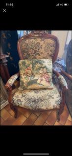 Ancienne bergère fauteuil Louis chêne, Antiquités & Art