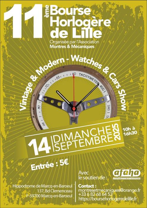 bourse de montres et goussets, Tickets en Kaartjes, Beurzen, September