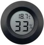 Digitale Hygrometer Thermometer Klimaatmeter - 41 mm - Zwart, Enlèvement ou Envoi, Neuf