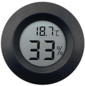 Digitale Hygrometer Thermometer Klimaatmeter - 41 mm - Zwart, Huis en Inrichting, Woonaccessoires | Overige, Nieuw, Ophalen of Verzenden