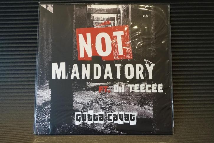 Not mandatory ft. dj teecee – gutta cavat vinyl, Cd's en Dvd's, Vinyl | Dance en House, Nieuw in verpakking, Techno of Trance
