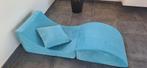 Compacte opplooibare relaxzetel met afneembare hoes + kussen, Huis en Inrichting, Ophalen, Gebruikt, Eenpersoons, Stof