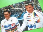 wielerfoto  1996 team mapei abraham olano johan museeuw, Sport en Fitness, Verzenden, Zo goed als nieuw